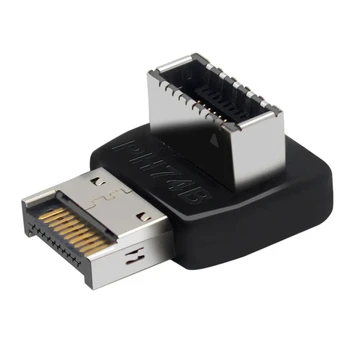 USB 3.1 Type-E 90-Градусный преобразователь, адаптер USB-заголовка для разъема материнской платы, Аксессуары для ПК, Настольные запчасти DIY