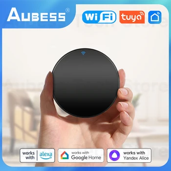 Универсальный пульт дистанционного управления AUBESS WiFi IR Smart для телевизора и кондиционера, совместимый с Tuya Smart Life Alice Alexa Google Home
