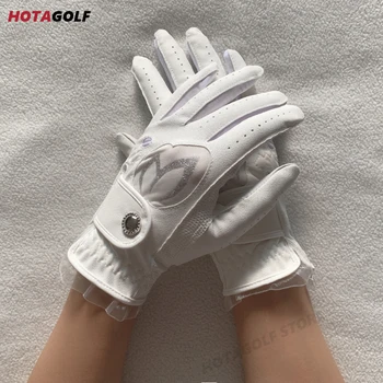 2022 Новые перчатки для гольфа PG, женские нескользящие кожаные перчатки, Дышащие износостойкие перчатки для гольфа двумя руками
