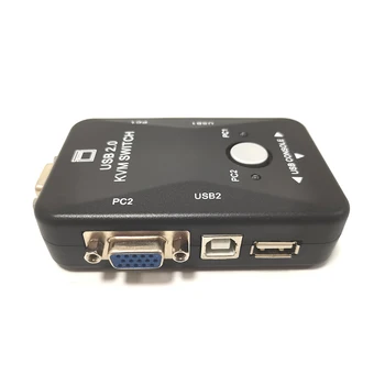 USB-адаптер KVM-переключателя 1920x1440 250 МГц VGA-переключатель, разветвитель 2-в-1-выход 5