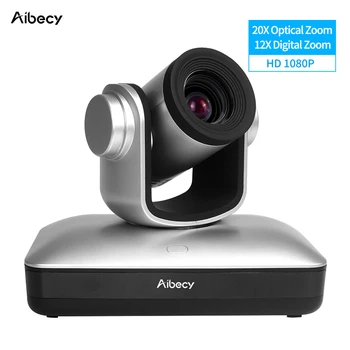 Камера Aibecy Full 1080P Video Conference Cam с 20-Кратным Оптическим 12-Кратным Цифровым Зумом И Автофокусом PTZ-Камера для Деловых Встреч В Прямом Эфире