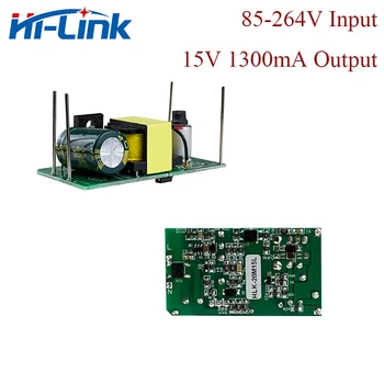 Бесплатная доставка 2 шт./лот Hi-Link 220 В/110 В до 15 В 1300mA 20 Вт понижающий силовой трансформатор AC DC преобразователь модуль HLK-20M15L Открытая рама 0