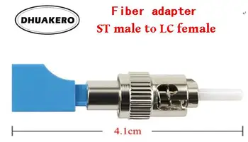 бесплатная доставка AB40B ST от мужчины к женщине LC 20шт волоконно-оптический соединитель SM mode фланцевый соединительный адаптер