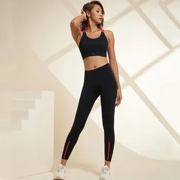 Новый женский противоударный спортивный бюстгальтер высокой интенсивности с фиксированной накладкой на грудь, бюстгальтер для йоги в стиле пэчворк с буквами для бега, жилет для фитнеса, плюс размер 3
