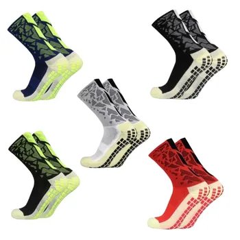 Нескользящие футбольные носки для мужчин и женщин, велосипедные носки для велоспорта, нескользящие баскетбольные теннисные футбольные носки, размер 38-45