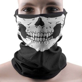 Популярное модное снаряжение для велоспорта на открытом воздухе Волшебный платок на Хэллоуин велосипедная маска для тепла и универсальный платок с черепом 1