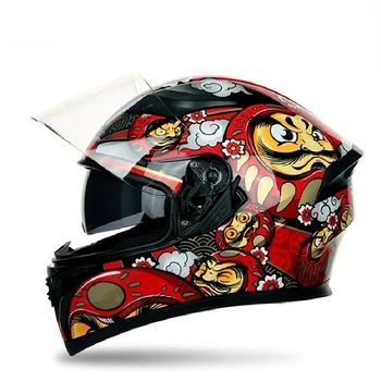 Сертифицированный двухобъективный мотоциклетный гоночный шлем - всесезонная и универсальная защита головы