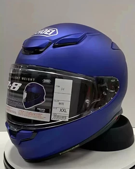 Полнолицевый мотоциклетный шлем Z8 RF-1400 Для езды по мотокроссу, шлем для мотобайка-матово-синий