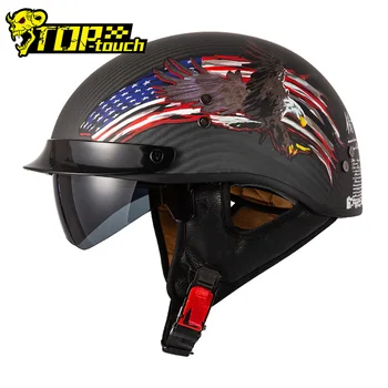 Мотоциклетный шлем для гонок с открытым лицом, Полушлем для летней безопасности, Спортивный шлем для езды на мотоцикле, Усиленный шлем для мотокросса