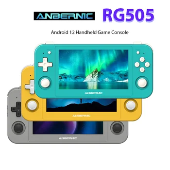 Anbernic RG505 4,95-дюймовый Сенсорный экран Android12 Портативная Игровая консоль Unisoc Tiger T618 RAM4G ROM128G eMMC 5.1 2.4G/5G Wifi 0
