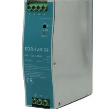 Промышленный блок питания с коммутацией на Din-рейке мощностью 120 Вт с одним выходом EDR-120-12 EDR-120-24 EDR-120-48 0