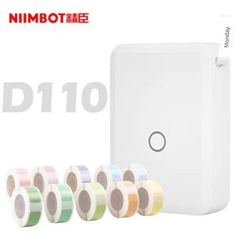 Niimbot D110 Мини Портативный Термопринтер Этикеток Hangul Wireless Bluetooth Карманный Принтер Для Наклеек Домашнего Использования Хранения Организации
