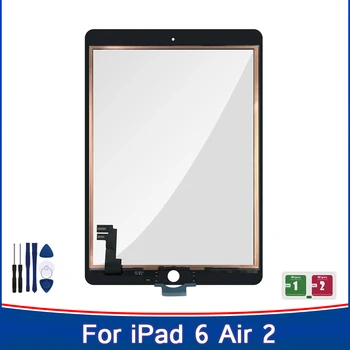 Новый Для iPad Air 2 Дигитайзер С Сенсорным Экраном A1566 A1567 Запасные Части Для Сенсорной Панели бесплатная доставка + Инструменты