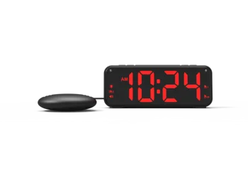 Супер громкий вибратор для пробуждения, цифровой будильник с шейкером для крепко спящих глухих подростков с нарушениями слуха.