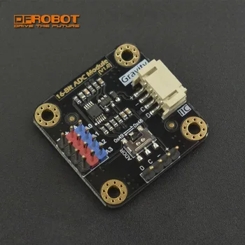 DFRobot I2C ADS1115 16-Битный Модуль АЦП, Каскадный Преобразователь аналогового сигнала AD для Arduino Raspberry Pi Gravity series sensor 0