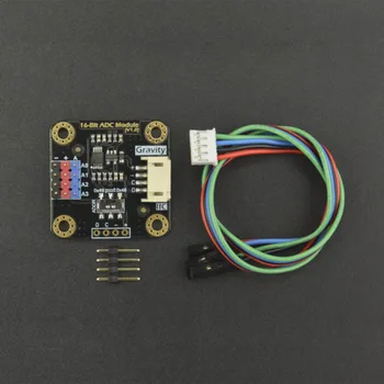 DFRobot I2C ADS1115 16-Битный Модуль АЦП, Каскадный Преобразователь аналогового сигнала AD для Arduino Raspberry Pi Gravity series sensor 5