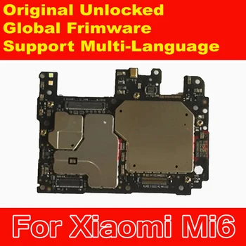 100% Оригинальная Рабочая Материнская Плата Для Xiaomi 6 Mi 6 Mi6 M6 Global MIUI ROM Circuits Плата для Платы за карту Гибкий Кабель
