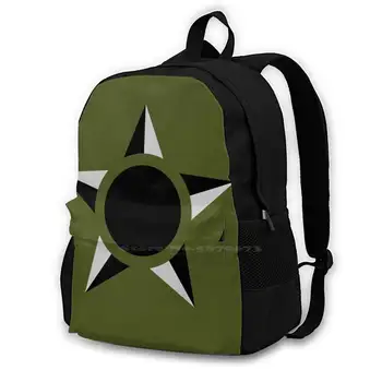Бразильские военно-воздушные силы - Малозаметный рюкзак с 3D-принтом Roundel, повседневная сумка Roundel, камуфляж ВВС Бразилии 0