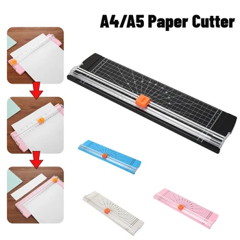 Гильотинный резак для бумаги формата А4 /А5 с выдвижной линейкой для обрезки фотографий, легкий станок для вырезания альбомов 0