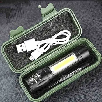 Портативный Перезаряжаемый Светодиодный Фонарик с зумом XP-G Q5 Flash Light Torch Lantern 3 Режима Освещения Camping Light Mini Led Flashlight P