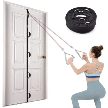 Дверной анкерный ремень для упражнений с эспандером, Многоточечная анкерная насадка для тренажерного зала для домашнего фитнеса, насадка для силовых тренировок.