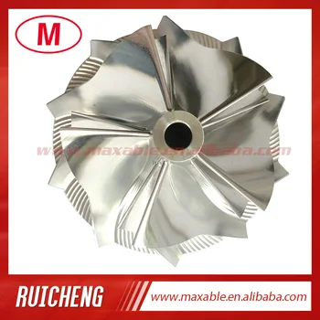 RHF55 52,00/68,00 мм 5 + 5 лопастей высокоэффективная заготовка турбонаддува/фрезерное /алюминиевое колесо компрессора 2618 0