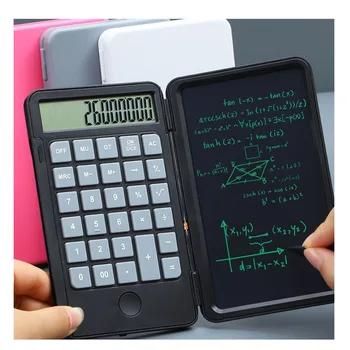 10 шт. Калькулятор, новое творчество с планшетом для рукописного ввода, складной Портативный Многоцелевой блокнот, Студенческий офис, Бесшумное обучение 0