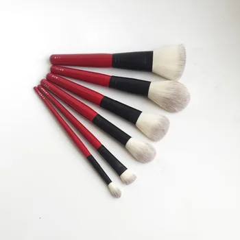 Коллекция HAK + SEP Pro Kusabi_Otsubu_Kotsubu_Ougi_Kusuriyubi - набор кистей из 6 частей - Набор инструментов для макияжа с красной ручкой