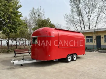 китайский продовольственный караван с кухней передвижной продовольственный грузовик полностью оборудованный передвижной трейлер быстрого питания стандарт США 0