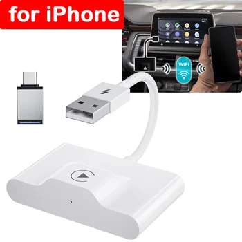 НОВЫЙ Беспроводной Адаптер CarPlay для lPhone Android Auto Автомобильный Адаптер Apple Wireless Carplay Dongle Plug Play 5 ГГц WiFi Онлайн Обновление 0