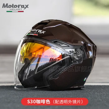 Мотоциклетные шлемы с открытым лицом, шлем с защитой от запотевания на 3/4 части, Персонализированный Moto Casco Vespa для мужчин и женщин Four Seasons 2
