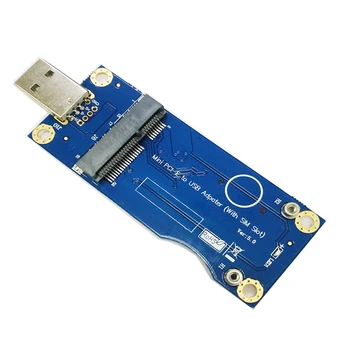 Адаптер Mini PCI-E промышленного класса к USB со слотом для SIM-карты для модуля WWAN / LTE преобразует беспроводную мини-карту 3G / 4G в порт USB