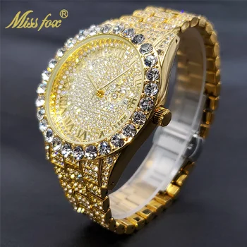 ???? ?????? Золотые часы нового бренда для мужчин с муассанитом, стильные часы для пары в стиле Master Style, подарок оптом ??????????? 0