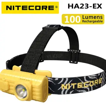 Промышленная фара Nitecore HA23-EX мощностью 100 люмен, с батарейками 2xAA