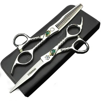Ножницы Профессиональные парикмахерские Ножницы 6-дюймовые японские Ножницы 440c, набор ножниц для филировки, износостойкие, нескользящие