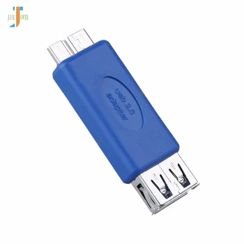 500 шт./лот Оптовая Продажа Стандартный USB 3.0 A женский к micro B мужской Адаптер конвертер разъем Синий note3 OTG 0