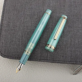 Модернизированная Версия Jinhao 82 Mini Resin Fountain Pen Centennial Golden Clip EF/F/M Наконечник с Конвертером Офисная Подарочная Чернильная Ручка Для Письма 0